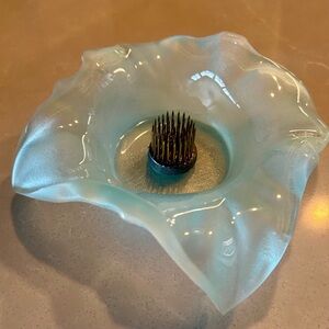 Elegant Glass Flower Frog